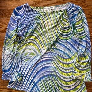 **4/$12** Andria Lieu Collection Boat Neck 3/4 Sleeve Size Small